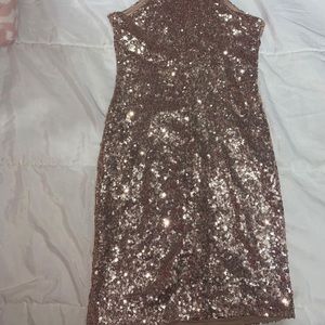 Rose gold fashion Nova dress